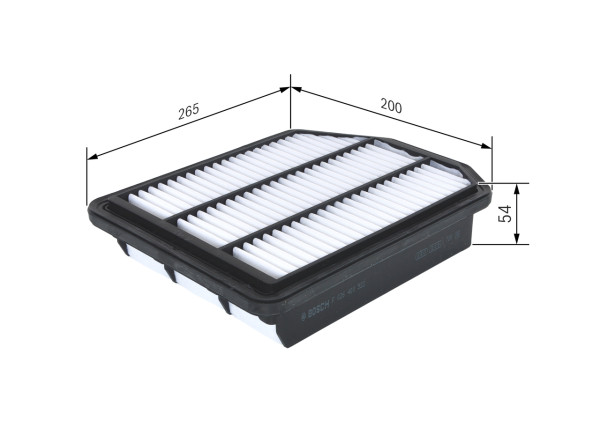 F026400522, Luftfilter, Vzduchový filtr, BOSCH, 281132G300, 18376, 28123210009, 30B0600, A1420, A2366, ADG02274, AF4022, AP1778, C26018, CA10915, E1262L, ELP9351, FAK18S, GFE4279, J1320322, KA1569, LVFA1468, LX2687, MD8256, PA7696, WA9642, 18385, MD8330