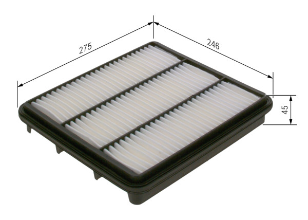 Luftfilter - F026400546 BOSCH - 96328718, B111109111, 18317