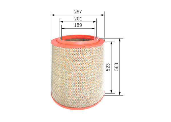 Luftfilter - F026400552 BOSCH - 05006151, 42553413, 99707014549