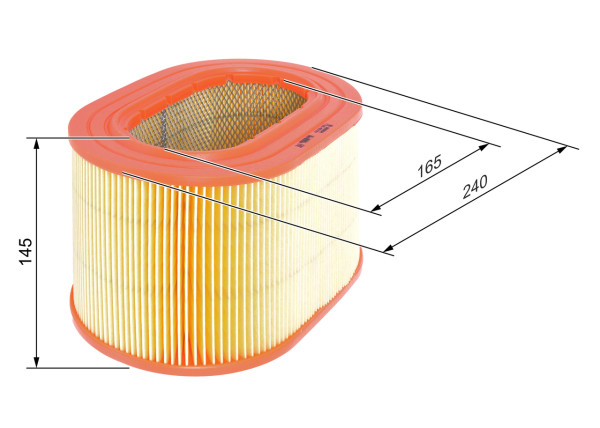 F026400557, Luftfilter, Vzduchový filtr, BOSCH, 25096210, MD603384, MZ311785, XD603384, 16999, 1987429109, 9114, A306, A328, A43583, A899, ADC42210, ADG978, AE3331, AF0453, AF4622, AG926, AI3175, C24135, CA4369, EL3560, FL6744, J1325008, LX669, MA472, MA601, MD148, R071, UFI2707100, V419