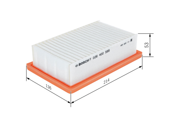 F026400595, Luftfilter, Vzduchový filtr, BOSCH, 165462683R, 2810900901, A2810900901, 165464603R, 2810940000, A2810940000, 165469377R, 153071762384, 1667447480, 30B2000, 624, 8660005846, A1791, A2568, ADR162220, ALA18054, AP1336, C22033, CA12032, E1320L, EAF949, ELP9445, FA3448, LFAF541, LX4067, MA3482, MD8824, P701, PA7304, S3B20A