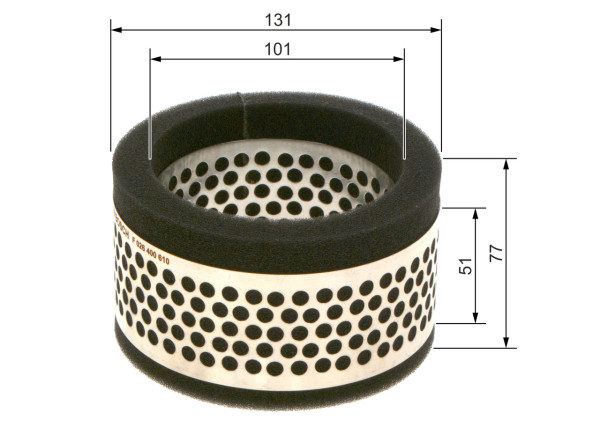 F026400610, Luftfilter, Vzduchový filtr, BOSCH, 5503397, 95546429, 2705900, 585702, 734, A17887, A408, A880, AG569, AI3150, CA4289, CL1817, EL2011, FA3250, FL6533, LX292, MA624, PC416, QAF579, VFA337, W157, C12007