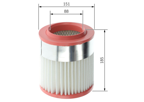Luftfilter - F026400629 BOSCH - 4E0129620B, 4E0129620E, AR3711