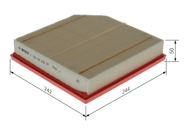 F026400632, Luftfilter, Vzduchový filtr, BOSCH, 31474521, 32222663, A3000, AP1802, C24051, E1624L, ELP9559, LX4912, P736, WA9861, C240511