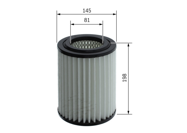 F026400665, Luftfilter, Vzduchový filtr, BOSCH, 28113S0100, ADG022168, HA751, R1264