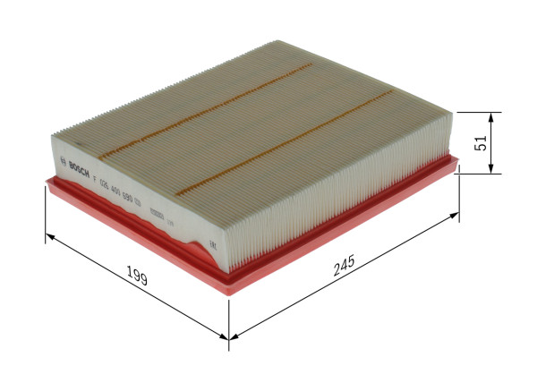 F026400690, Luftfilter, Filtr vzduch., BOSCH, DS739601BA, 2240480, 30D2100, A3012, C25035, E1698L, ELP9606, LX5083, P275