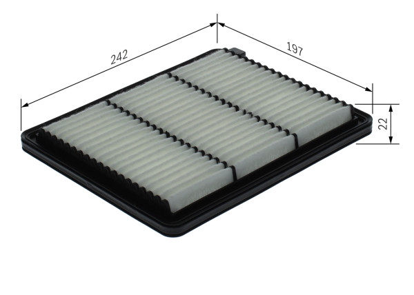 Luftfilter - F026400695 BOSCH - 28113K7000, HA663, 30D3100