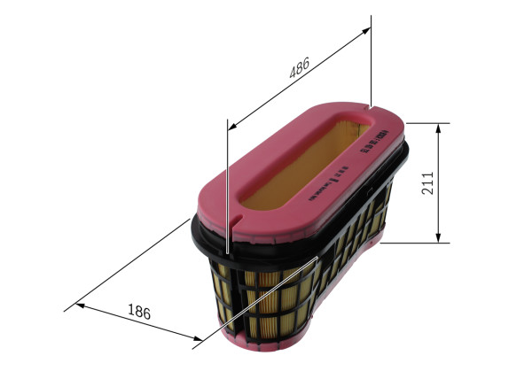 Luftfilter - F026400725 BOSCH - A0040947204, A0040949004, 0040947204