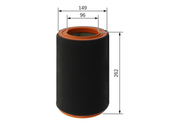 F026400736, Luftfilter, Filtr vzduch., BOSCH, 51793172, 51874054, FA3431, 51818275, 51874053, 71765803, 1611156580, 2763000, 38880, 585761, 8660003144, A1293, A2277, ADL142207, AR2344, C14004, CA10523, E1120L, EL9194, FL9155, LX2088, WA9578, 8671018987, EL9195