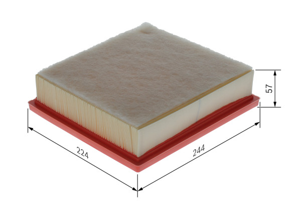 F026400737, Luftfilter, Filtr vzduch., BOSCH, 1500A608, K6000608368, 6000608368, 1682949380, 60298, ADC42264, ARL4139, C22039, E1334L, ELP9525, J1325058, LX4426, N1325065, P767A, PA7894, LX5992