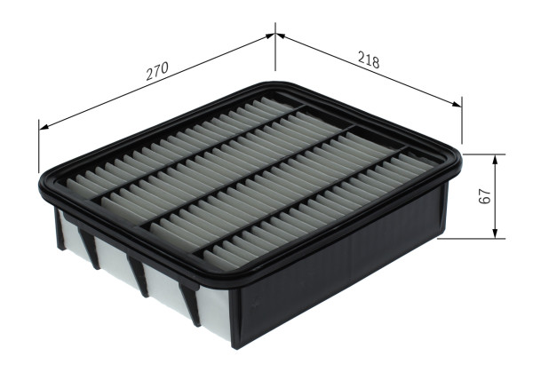 Luftfilter - F026400740 BOSCH - 1780111130, 30A9100, ADT322128