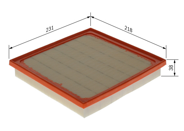 F026400743, Luftfilter, Filtr vzduch., BOSCH, 16546AA150, SA065, 16546AA16A, A3039, ADS72216, C22038, CA12295, E1750L, ELP9622, LFAF691, LX4904, MD3052, WA9949