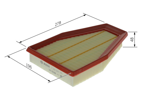 Luftfilter - F026400755 BOSCH - 99111013000, E1722L