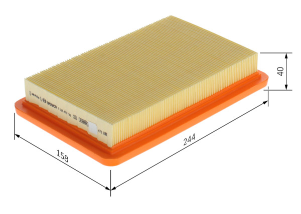Luftfilter - F026400782 BOSCH - B59513Z40, B59513Z409A, FPV413Z40A