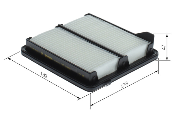 Luftfilter - F026400811 BOSCH - 17220-RMX-000, A1502, LX2675