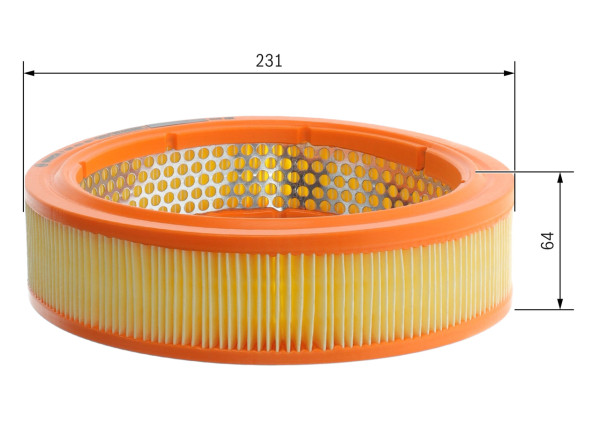 Luftfilter - F026400821 BOSCH - 0003897993, 1780187702, 2101011091000