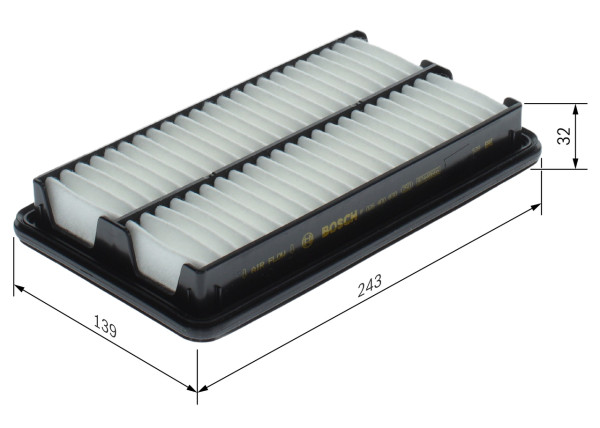 Luftfilter - F026400830 BOSCH - 1378084MA0, 1378084MA0000, C25034