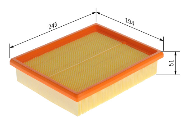 Luftfilter - F026400849 BOSCH - 10355807
