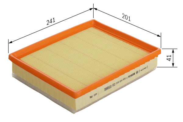 F026400852, Luftfilter, Filtr vzduch., BOSCH, 39146837, C24077, E2204L, LX42968