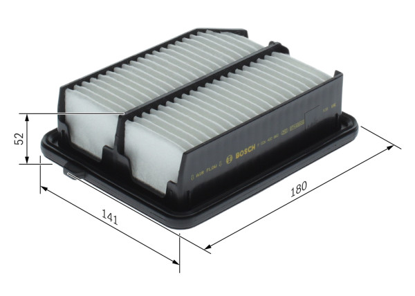 Luftfilter - F026400860 BOSCH - 17220-5K0-A00, A3024, E2026L