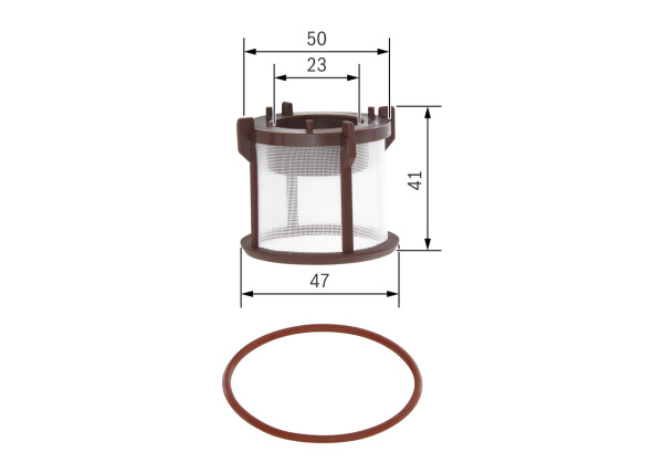 F026402133, Drivstoffilter, Palivový filtr, BOSCH, A0000900751, A0000902051, A0000924105, 0000900751, 0000902051, 0000924105, 2608900, 95152E, E11S04D65, FF059, PK9379, PU51Z