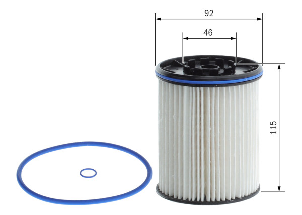 Drivstoffilter - F026402287 BOSCH - 84186990, 84428486, 26E2X01