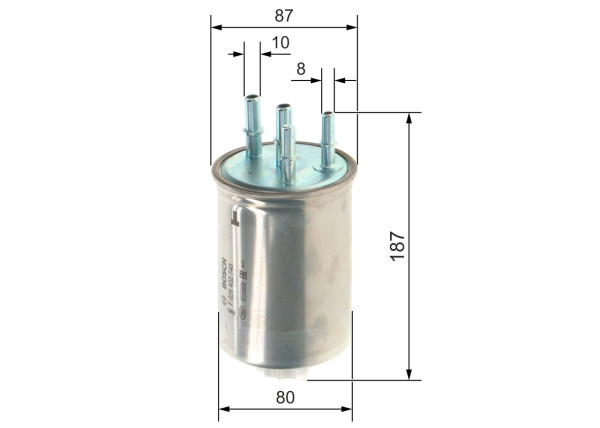 F026402740, Drivstoffilter, Palivový filtr, BOSCH, AR7Z9155A, C2Z8780, 9X239155AB, AR7Z9155AA, 2418800, ADJ132312, ALG2395, ELG5464, HDF955, KL1026, LVFF807