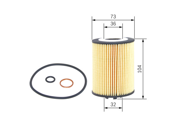 F026407010, Oljefilter, Olejový filtr, BOSCH, 11427506677, 11427511161, 2321, ALO8159, CH8902ECO, E203HD67, EOF198, F026407010, G1736, HU7155X, L25511, L999, M70, MD505, OE6721, OX367D, WL7449, CH9955ECO, OX367DECO