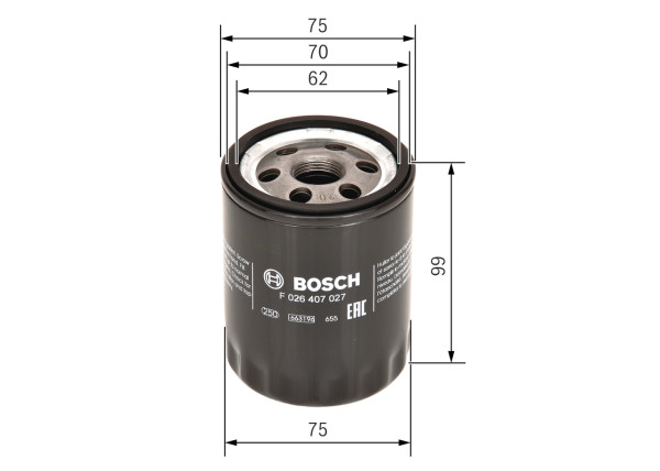 F026407027, Oljefilter, Olejový filtr, BOSCH, 6391840101, A6391840101, MN960320, 2347800, ADC42119, CMB11322, DO1832, H337W, LS384, OC369, OP5731, W71335, WL7457