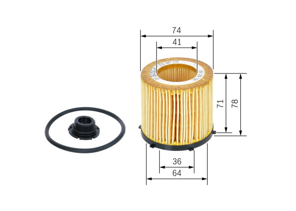 F026407178, Oljefilter, Olejový filtr, BOSCH, 11427618461, 11427634291, 2517900, CH11427ECO, E819HD239, HU8002XKIT, L993, M146, OE6499