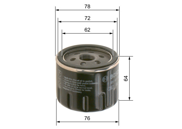 F026407302, Oljefilter, Olejový filtr, BOSCH, 46337528, 108865, 2348100, ADL142116, DO5527, FT6847, H221W, LS1079, OC727, OP6434, PH12479, R1091, W79