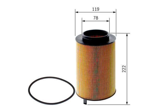 F026407330, Oljefilter, Olejový filtr, BOSCH, 51055010015, 51055010021, 2517400, E991HD518, HU12016Z, S5174PE, HU120161Z