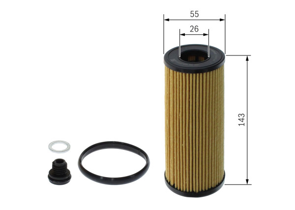 F026407360, Oljefilter, Filtr olej., BOSCH, 263202R000, 263202R001, FOF10002, 2529100, ADBP210103, CH12824ECO, E1178HD744, FA6884ECO, L1175, MD3091, OE6801, OX1351D, WL7596
