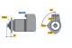 Starter - 0986011480 BOSCH - 01163558, 1701052, 01174637