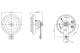 Horn - 0986320130 BOSCH - 111951113B, 171951113B, 191951113