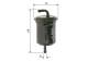 Drivstoffilter - 0450905986 BOSCH - 1541065D00, 1541065D00000, 15410-65D00