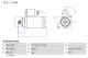 Starter - 0986020280 BOSCH - 02E911023H, 02E911023HX, 0001123016