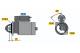 Starter - 0986022500 BOSCH - 5840147, 58401470, 5840224