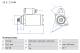 Starter - 0986025220 BOSCH - 02Z911023R, 02Z911023RX, 0001142003