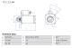 Starter - 0986027170 BOSCH - 233003581R, 95524200, 233009813R