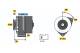 Dynamo - 0986034830 BOSCH - 5705JN, GNU2335, RP570589