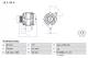 Dynamo - 0986038380 BOSCH - 028903025P, 95VW10300LA, 028903025PA