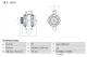 Dynamo - 0986043900 BOSCH - A0111540902, A011154090280, A0121542402