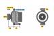 Dynamo - 0986048771 BOSCH - 13117279, 3140085E00000, 46823547