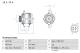 Dynamo - 0986082800 BOSCH - AHGA53, AHGA55, AHGA61