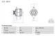 Dynamo - 0986084440 BOSCH - 23700AA520, 23700AA521, 23700AA522
