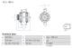 Dynamo - 0986084860 BOSCH - A0009067802, A000906780280, 0009067802