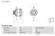 Dynamo - 0986085250 BOSCH - 270600Q160, B000912080, 1986A01483