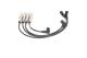 Tennplugg kabelsett - 0986357814 BOSCH - 06B905431A, 06B905433A, 06B905435A