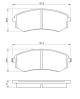 Bremsekloss sett - 0986424215 BOSCH - 4106048R91, 4813005000, 4813008050